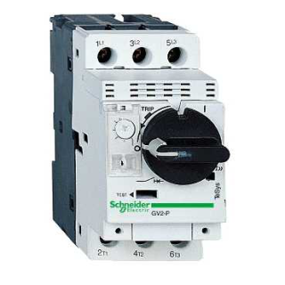 Motor circuit breaker, TeSys Deca, 3P, 6 to 10A, thermal magnetic, screw clamp terminals, rotary handle