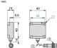 RFID gudrā antena. RFID rekvence 13.5 MHz, korpuss 40x40x15, M12, Modbus RTU alt_view_2