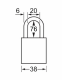A1107MKGRN | Anodized Aluminium Padlocks - Master Keyed (Master Key to order separately) - 5 Pin locking mechanism alt_view_2