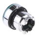 Head for illuminated push button, Harmony XB4, metal, green flush, 22mm, universal LED, spring return, plan lens alt_view_2