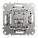 TV/SAT socket, Sedna Design & Elements, male IEC, female IEC, intermediate, 10dB, PRO, anthracite alt_view_3