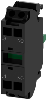 Contact module with 1 contact element, 1 NO, gold-plated contacts, spring-typ..., 3SU1400-1AA10-3LA0, Siemens main