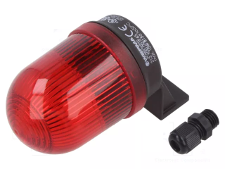 Signāllampa; nepārtraukta gaisma; sarkans; 12÷230VDC; 12÷230VAC; -20...50°C; IP65; Ø57x107mm; WERMA main