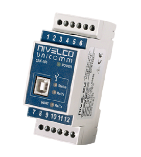 SAK-305-2 Unicomm Hart modems, USB, RS485 SAK3052M Nivelco main