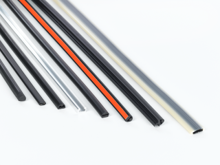 Mayser Mini safety edge EKS 026/BK 100 mm Cable exit version 1 Connecting cable wire Cable length 1/2 2000 mm / 2000 mm Covering with adhesive tape main
