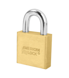 A5570 | American Lock Solid Brass Padlock. Boron shackle - Keyed Alike main