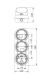 TLINE 3 LT 12/24V DCAC GY - BASE FOR TLINE TRAFFIC LIGHT 12/24V DCAC WITH 3 MODULES, 69782 Sirena alt_view_2