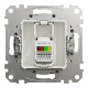 Telephone socket, Sedna Design & Elements, RJ11, PRO, aluminium alt_view_2