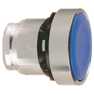 Uzgalis neapgaismotai spiedpogai, Harmony XB4, metāls, zils, 22mm, atsperes atgrieze, bez marķējuma main