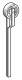 Limit switch lever, XCRZ, thermoplastic roller for, XCRZ02 main