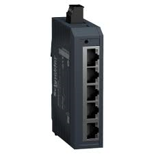 network switch, Modicon Networking, standard unmanaged, 5 ports for copper main