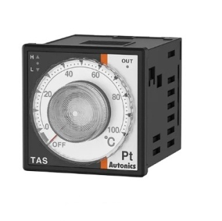 Analog temperature controller PT100, power supply 100-240VAC, measuring range 0-100C°, control relay ON/OF 250VAC 3A, PID control, dimensions W48×H48mm, TAS-B4RP1C AUTONIC main