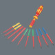 Kraftform Kompakt VDE 15 Torque 1,2-3,0 Нм extra slim 1 Tool Finder, 15 предметов, 05006605001 Wera alt_view_2