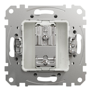 TV socket, Sedna Design & Elements, male IEC, terminal, 4dB, PRO, aluminium main