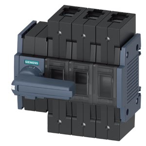 Switch disconnector 160 A, Size 2, 3-pole Front operating mechanism left Complete unit with direct operating mechanism gray Box terminal, 3KD3432-2NE10-0 Siemens main