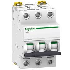 Circuit breaker Acti9 iC60N 3P D 40A 440V MCB, Schneider Electric, A9F75340 main