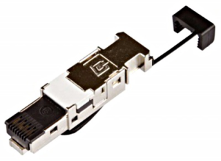 RJ45 industrial plug Cat.6 STP, on-site installable,