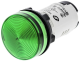 Monolithic pilot light, Harmony XB7, plastic, green, 22mm, integral LED, 24V AC DC alt_view_2