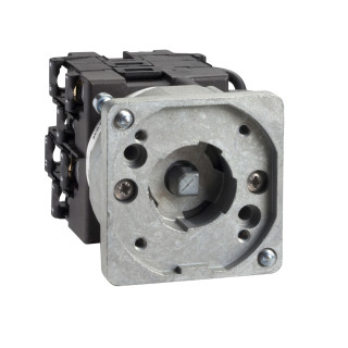 Body for stepping switch, Harmony K, 22mm, metal, 1 pole, 6 steps, 45 degree, 12A main