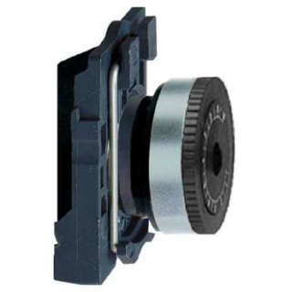 Potentiometer head, Harmony XB5, plastic,black, 22mm, for use with 6.35mm shaft main
