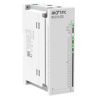 Модуль ввода-вывода Modbus TCP/Ethernet, 20 DI: переключающие контакты, датчики NPN/PNP, счетчики импульсов (внешний источник питания 24 В постоянного тока, частота измерения до 100 кГц) MV210202 Akytec main
