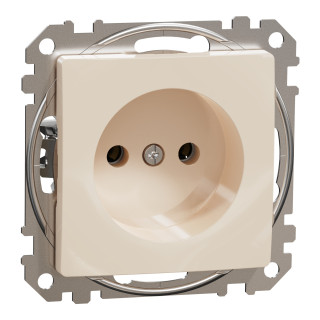 Socket-outlet, Sedna Design & Elements, 16A, 250V, without earth, beige main