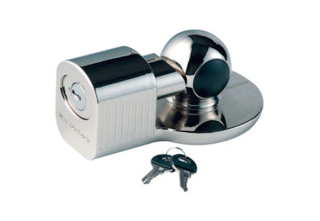 377EURDAT | Universal trailer coupler lock - Zinc, nickle plated body - Front Keyway Fits from 48 until 51mm ball diameters of couplers main