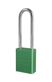 S1107GRN | Anodized Aluminium Padlocks - American Lock - Keyed Different - 6 Pins locking mechanism main