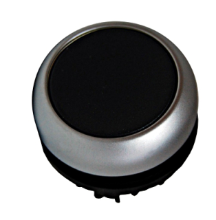 Push-button flat, stay-put, black main