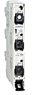 ARROW R, D02, 3-pole for 60mm busbar-system, 25A complete main