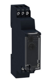 single function relay, Harmony Timer Relays, 8A, 1CO, 1s..100h, off delay, 24V DC or 24...240V AC DC main