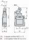 Limit switch, XCKM, thermoplastic roller lever plunger, 1NC+1 NO, snap, M20, XCKM121H29 alt_view_2