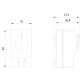 Small thermostats NO (cooling) +14 to +122 Ā°F, 8MR2170-2KE, Siemens alt_view_2