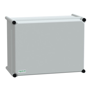 PLS box, polyester rear, opaque PC cover IP66 27x36x18cm main