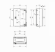 PanelSeT CRN plain door with mount.plate. H500xW400xD250 IP66 IK10 RAL7035.. alt_view_2