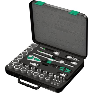 8100 SC 4 Zyklop Speed Ratchet Set, 1/2" drive, imperial, 38 pieces, 05003647001 Wera main