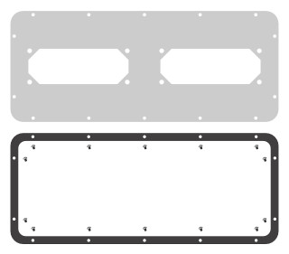WSA Adapter gland plate for type G, WSAVBF07 Schrack Technik