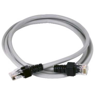 connecting cable, Modicon MCM, Ethernet, shielded twisted pair straight cord, 2m, 2 x RJ45