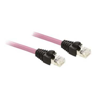 CANopen preassembled cable, for CANopen bus, 0.3m, 2 x RJ45