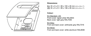 EE10-M1A6CH93, Model: Humidity + Temperature, Output: 4-20 mA, T-sensor passive: none, Display: without display, Enclosure: EU-Silver (RAL9006), Temperature Unit: °C, Scale T low: 0 °C Scale T high: 50 °C EE10M1A6CH93 E + E Elektronik main