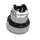 Head for illuminated push button, Harmony XB4, metal, blue flush, 22mm, universal LED, spring return, plan lens, unmarked alt_view_6