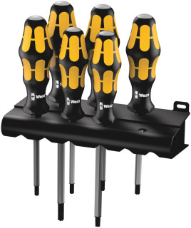 977/6 TORX® Набор отверток Kraftform Wera: отвертка-резец + подставка, 6 предметов, 05024410001 Wera main
