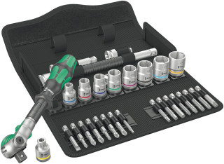 8100 SB 9 Zyklop Speed Ratchet Set, 3/8" drive, imperial, 29 pieces, 05004049001 Wera main