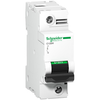 Automātslēdzis Acti9 C120H MCB 1P D 63A 15000A 240/415V, Schneider Electric, A9N18489 main