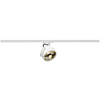 KALU TRACK QPAR111 lamp head, white, incl. 1-circuit adaptor main