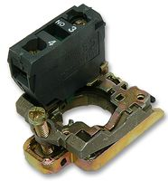 Single contact block with body fixing collar, Harmony XB4, metal, screw clamp terminal, 1NO