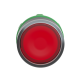 Head for illuminated push button, Harmony XB5, dark grey plastic, red flush, 22mm, universal LED, push push, unmarked alt_view_3