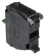 Single contact block, Harmony XALD, XALK, silver alloy, rear mounting, screw clamp terminal, 1NO alt_view_2