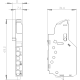 Leading changeover switch, changeover contacts, type (7 mm) accessory for: 3VA1, 3VA9988-0AA22, Siemens alt_view_2