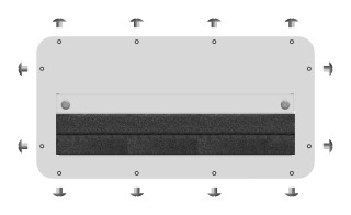 WSA Cable entry gland plate for type E, with foam rubber, WSAMFR0E-- Schrack Technik